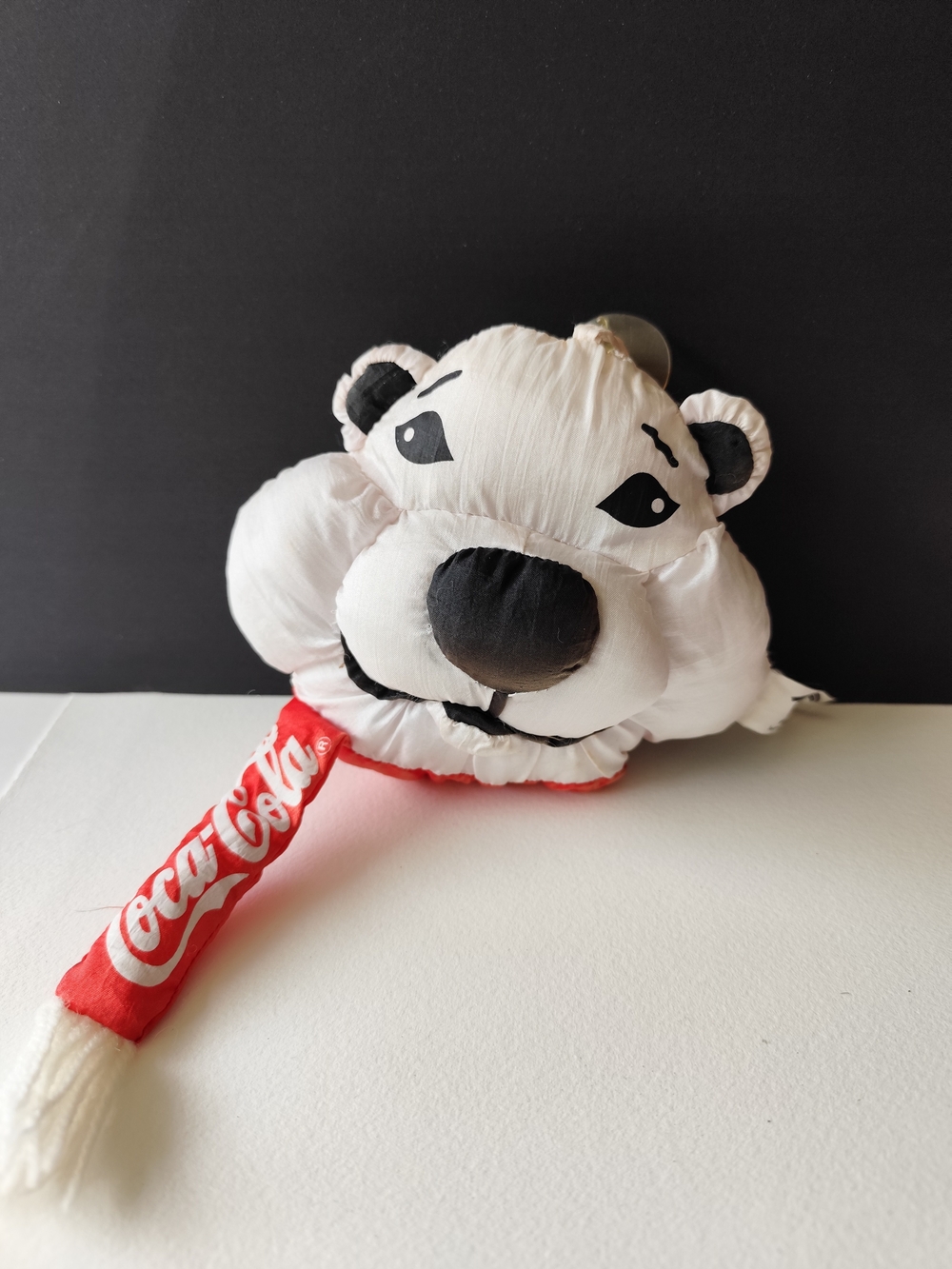 4/$50⭐️Vintage Coca Cola Polar Bear Plush Nylon Hanging Pillow Tag 1993